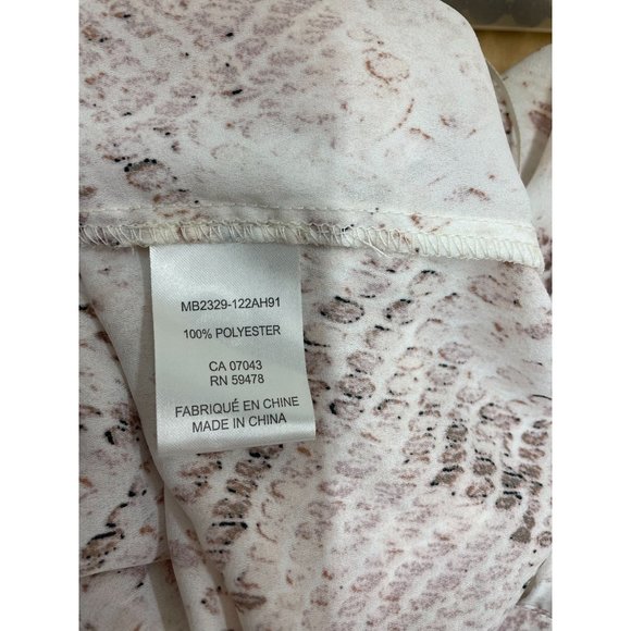 NWT Cynthia Rowley Button Down Casual Light Brown Size XL Women's Blouse - Picture 7 of 9